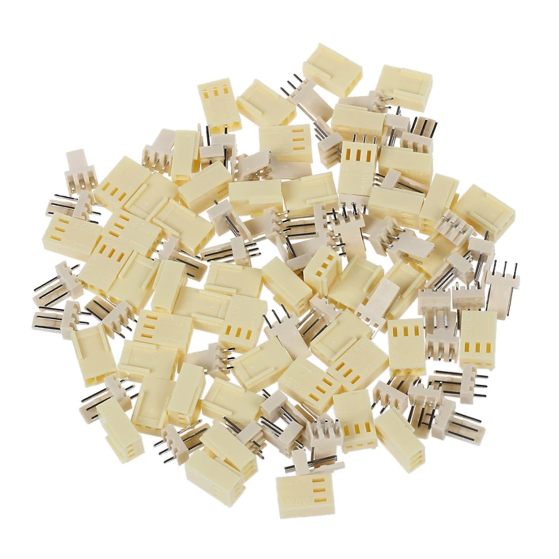 OUVU-50 pieces KF2510-3P 2.54mm PCB header 3-Pin connector Crimp Terminal Housing