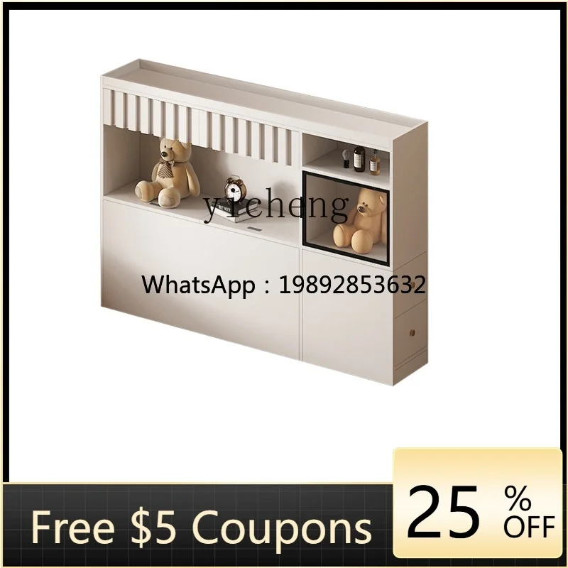 

BB Bed End Long Bar Locker Solid Wood Crack Cabinet Super Narrow Shelf Bucket Cabinet