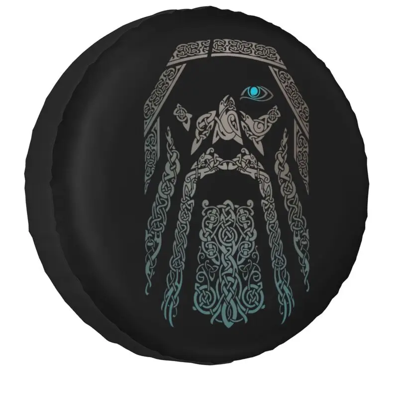 Odin Vikings Valhalla Spare Tire Cover for Grand Cherokee Jeep RV SUV 4WD 4x4 Car Wheel Protector Covers 14