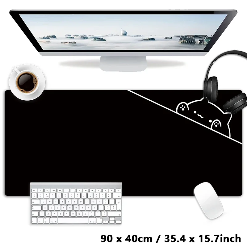 Cartoon Nette Katze Tier Einfachheit Mauspad Tisch Matte Gaming XXL Mousepad Tastatur Desktop Matte Für Büro Arbeit