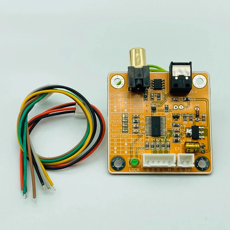 DIR9001 Module Coaxial Fiber Optic Receiver Board SPDIF to I2S Output 24bit96k