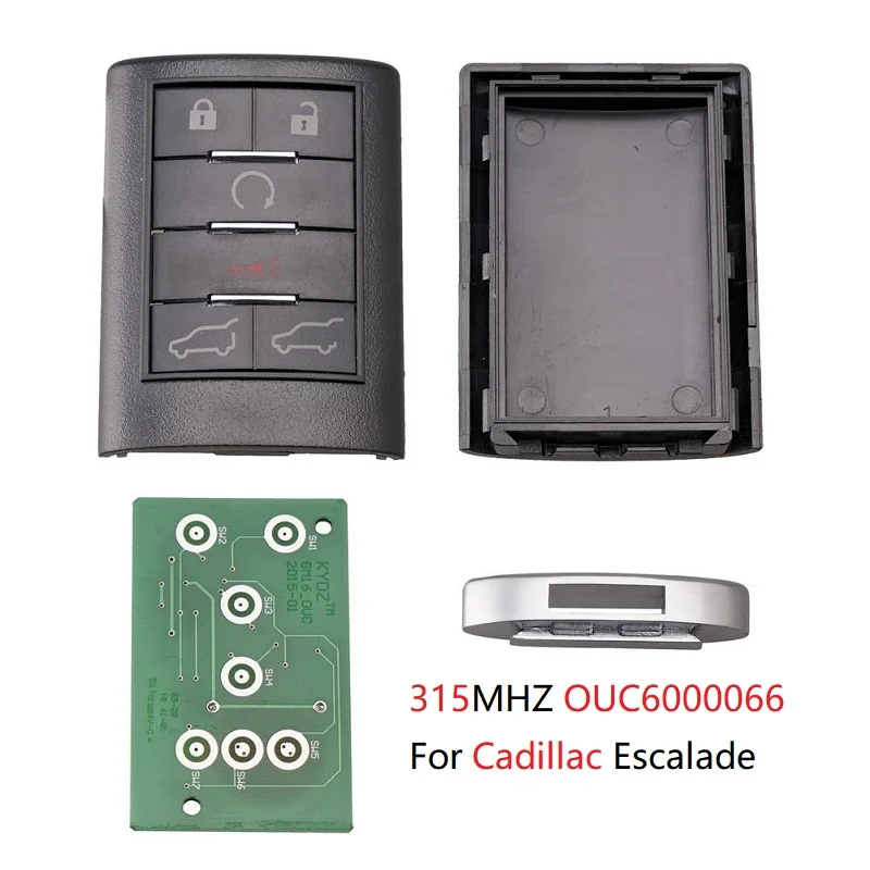 CN030013 OUC6000066 For Cadillac Escalade 2007-2014 ESV EXT 6 Buttons Smart Remote Car Key 315MHz