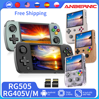 ANBERNIC RG405V RG405M RG505 Handheld Game Console 4 inch  IPS Touch Screen Unisoc Tiger T618 Android 12 WIFI Video Retro Player