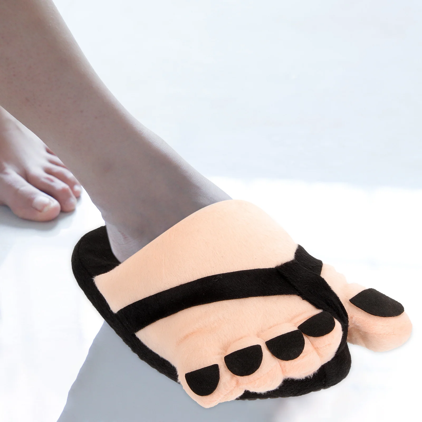 

1pcs 1 Pair Giant Feet Slippers Halloween Costume Party Masquerade Cosplay Prop Large Bare Feet Shoes Funny Party Supplies