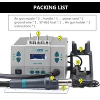 ST-861 1000W Lead-free Adjustable Hot Air Gun Rework Station Soldering 110/220V For Phone CPU Chip Repair Same QUICK 861DW
