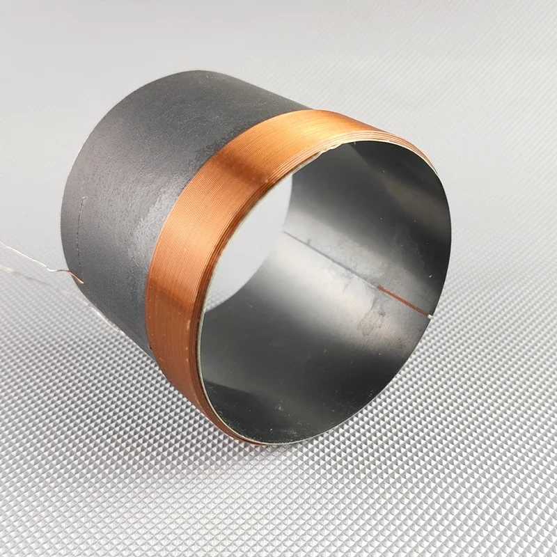 

1 шт., низкочастотный динамик, звуковая катушка, запасные части для басов с медным проводом, черный алюминиевый бывший, 4-слойные аксессуары для динамиков высокой мощности