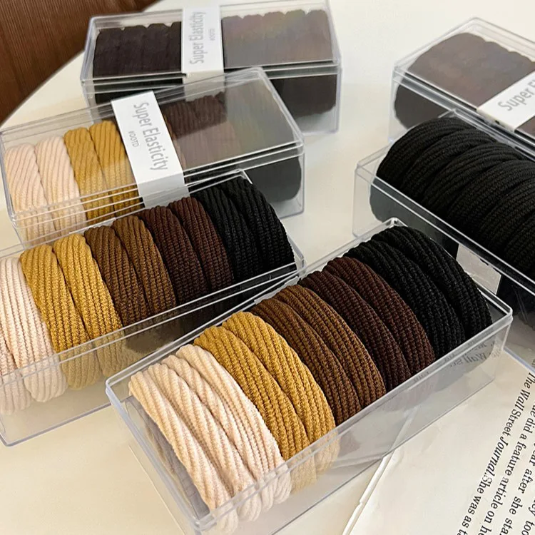 

High Elastic Hair Bands Thick Hair Ties Elegant High Ponytail Rubber Bands Durable Scrunchies Girl Hair Accessories for Girls