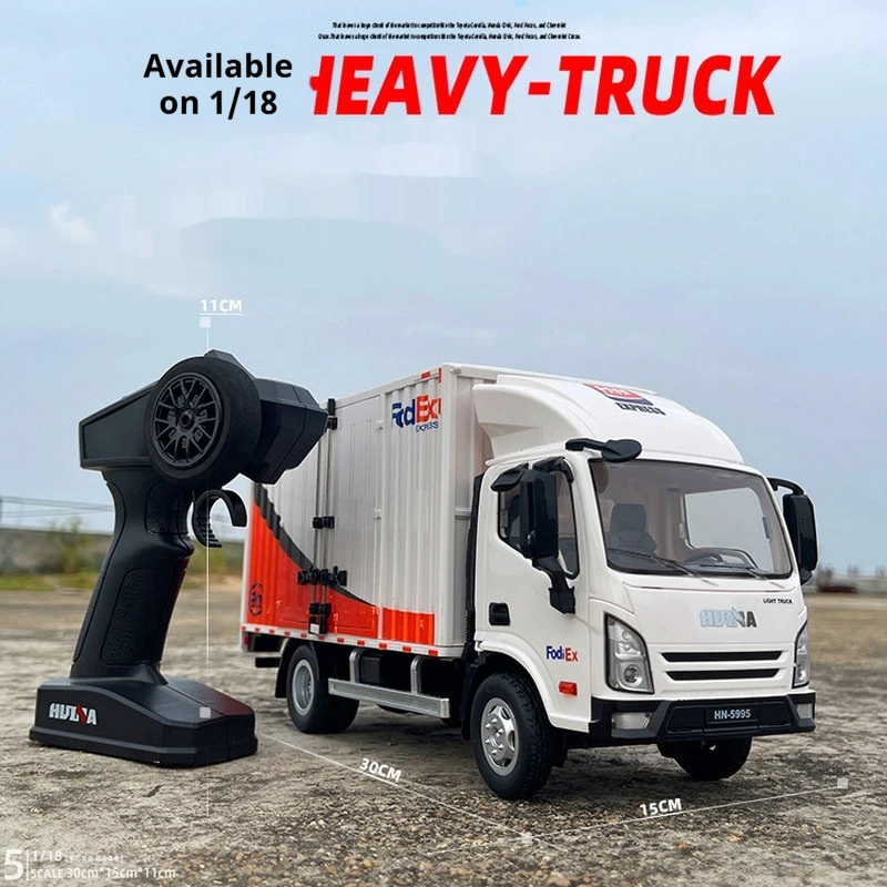 

Huina 1:18 Rc Car 13ch Remote Controlled Express Delivery Car Loading Transport Car Small Cargo Truck Floating Van Small Truck