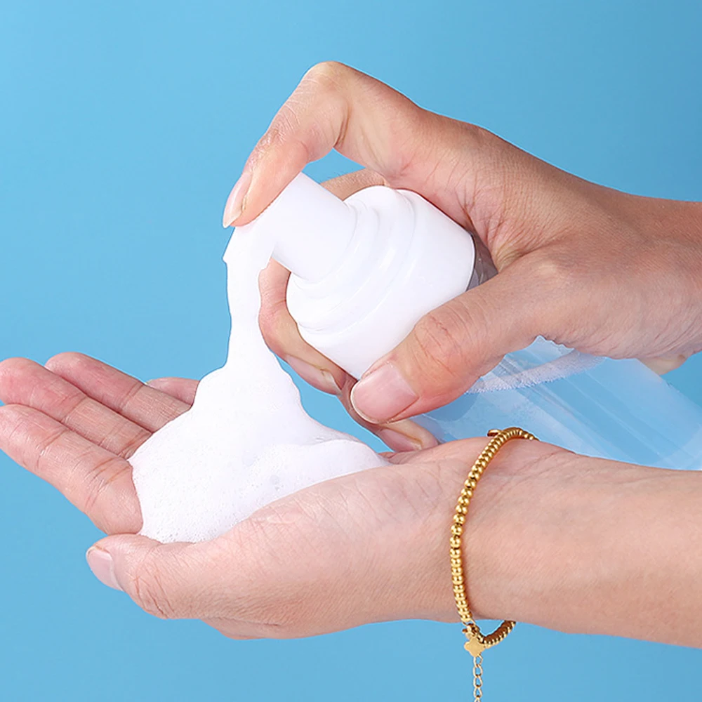 10/20/30pcs 150ml 200ml Foam Pump Bottles Clear Plastic Foaming Soap Dispenser Cleanser Hand Sanitizer Shampoo Container Travel