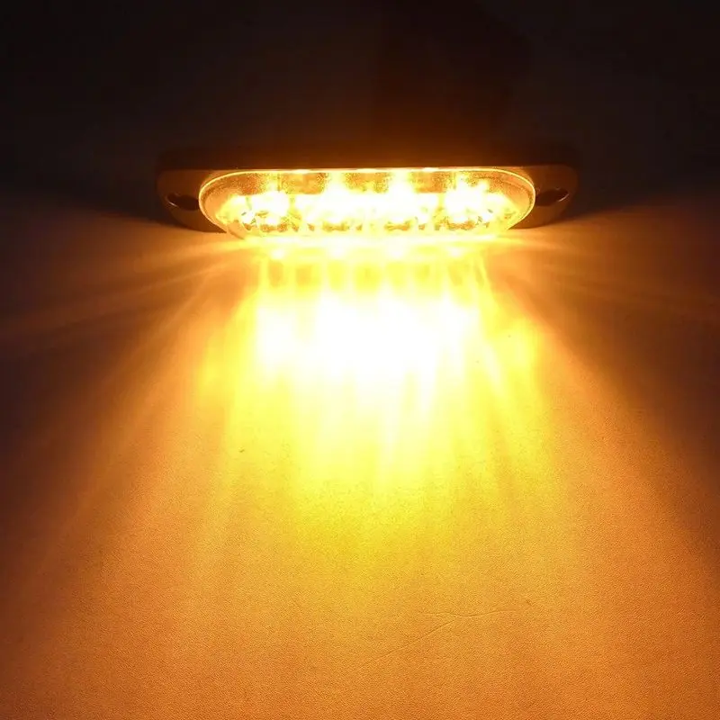 12-24v 12w 4-LED super helle Not warnleuchte wasserdichte Blitzlicht leiste mit 19 verschiedenen Blinken für PKW