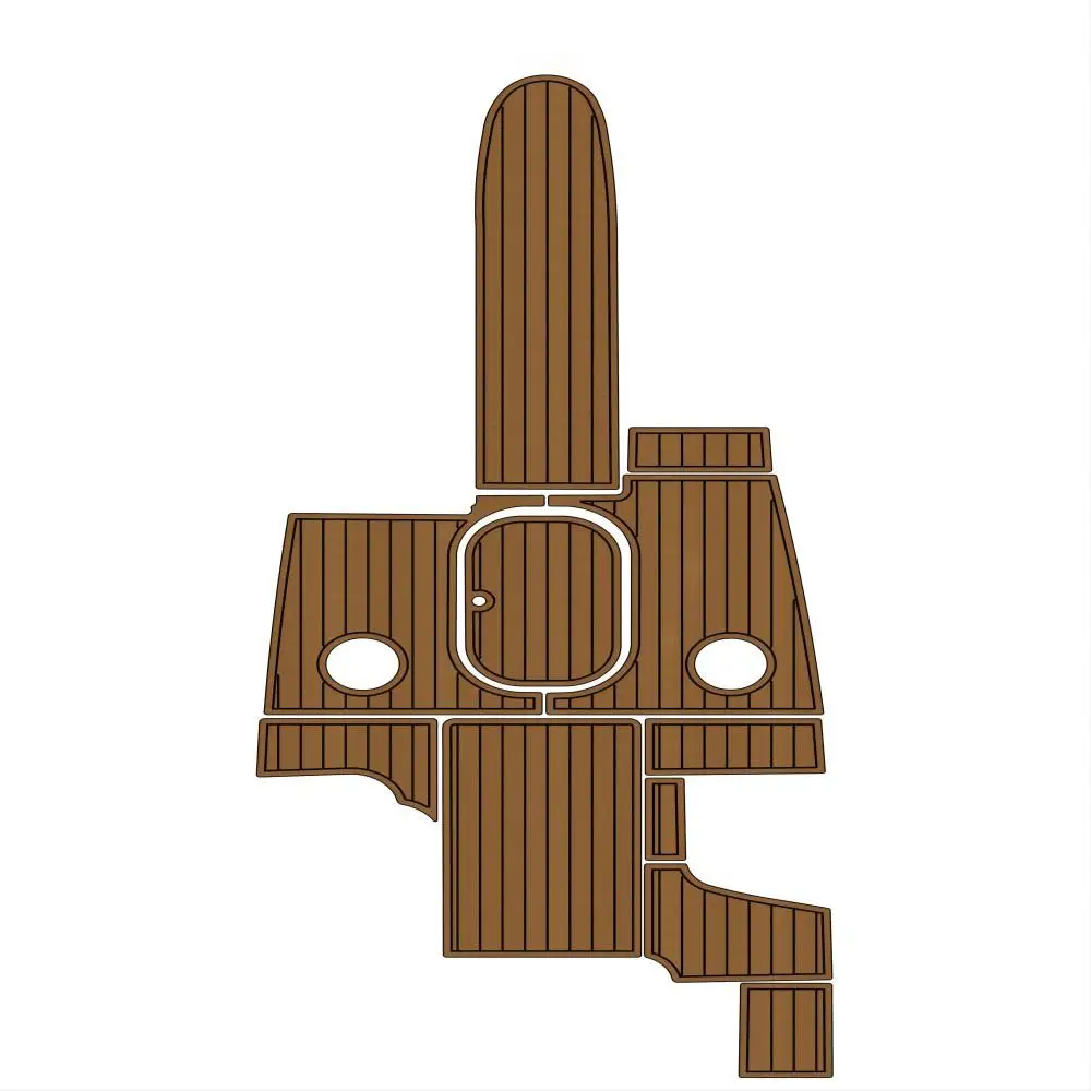 

STLF 2001 Four Winns Horizon 230 Cockpit Pad Boat EVA Foam Faux Teak Deck Floor Mat Seadek MarineMat Gatorstep Style Self Adhesi