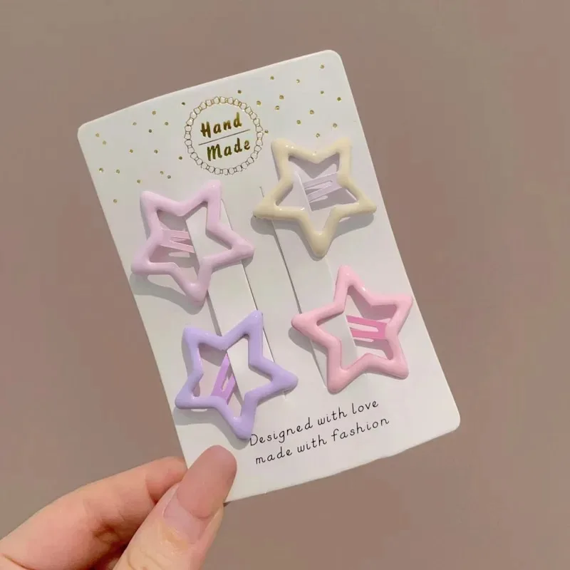 

Girls Snap Clips Ocean Star Hair Clips Lead-Free Alligator Clips Gentle Hold Fringe for Fine Hair Toddlers