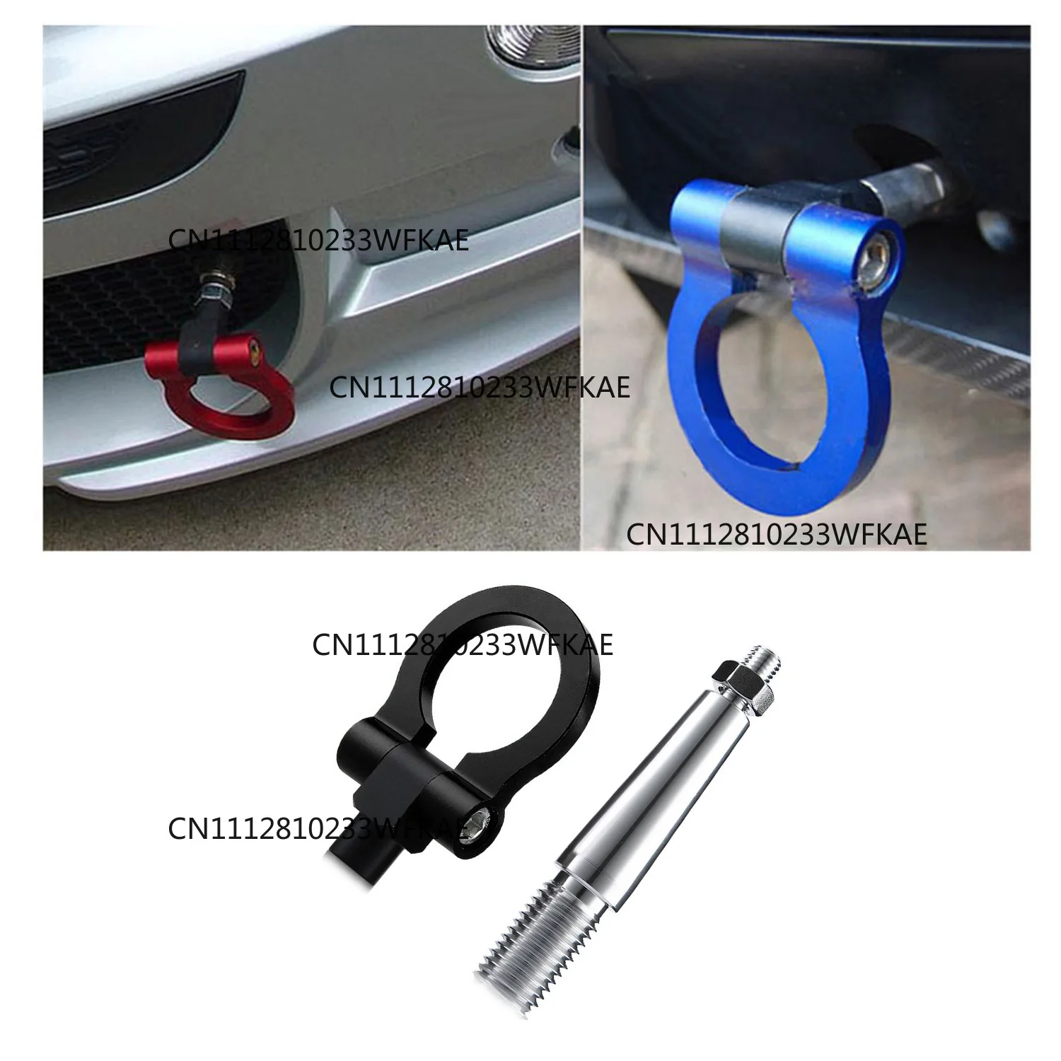 Suitable for Mitsubishi Yishen trailer hook, front bar/rear bar, special modified hook decorative ring