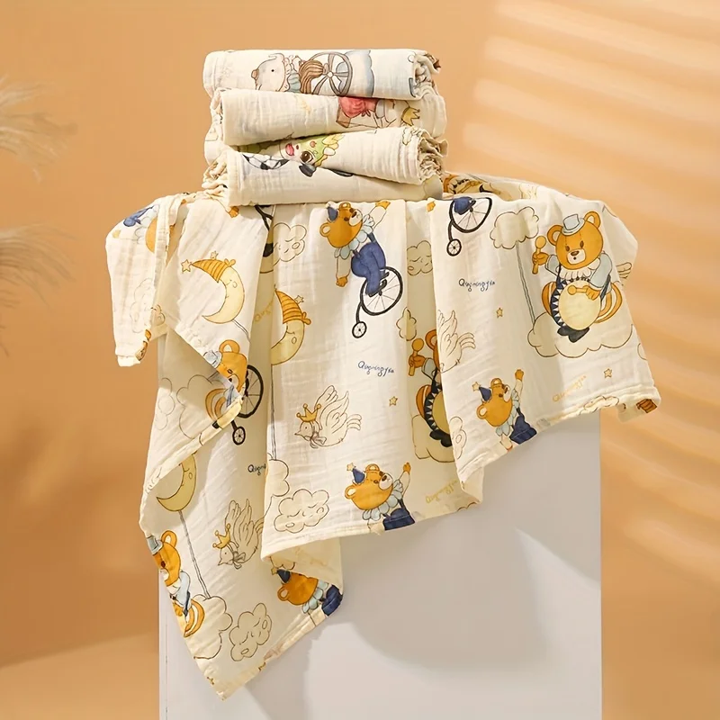 Baby Swaddle Blanket Cotton Gauze Super Soft Newborn Swaddle Quick Dry Kids Bath Towel Baby Stroller Blanket Cover