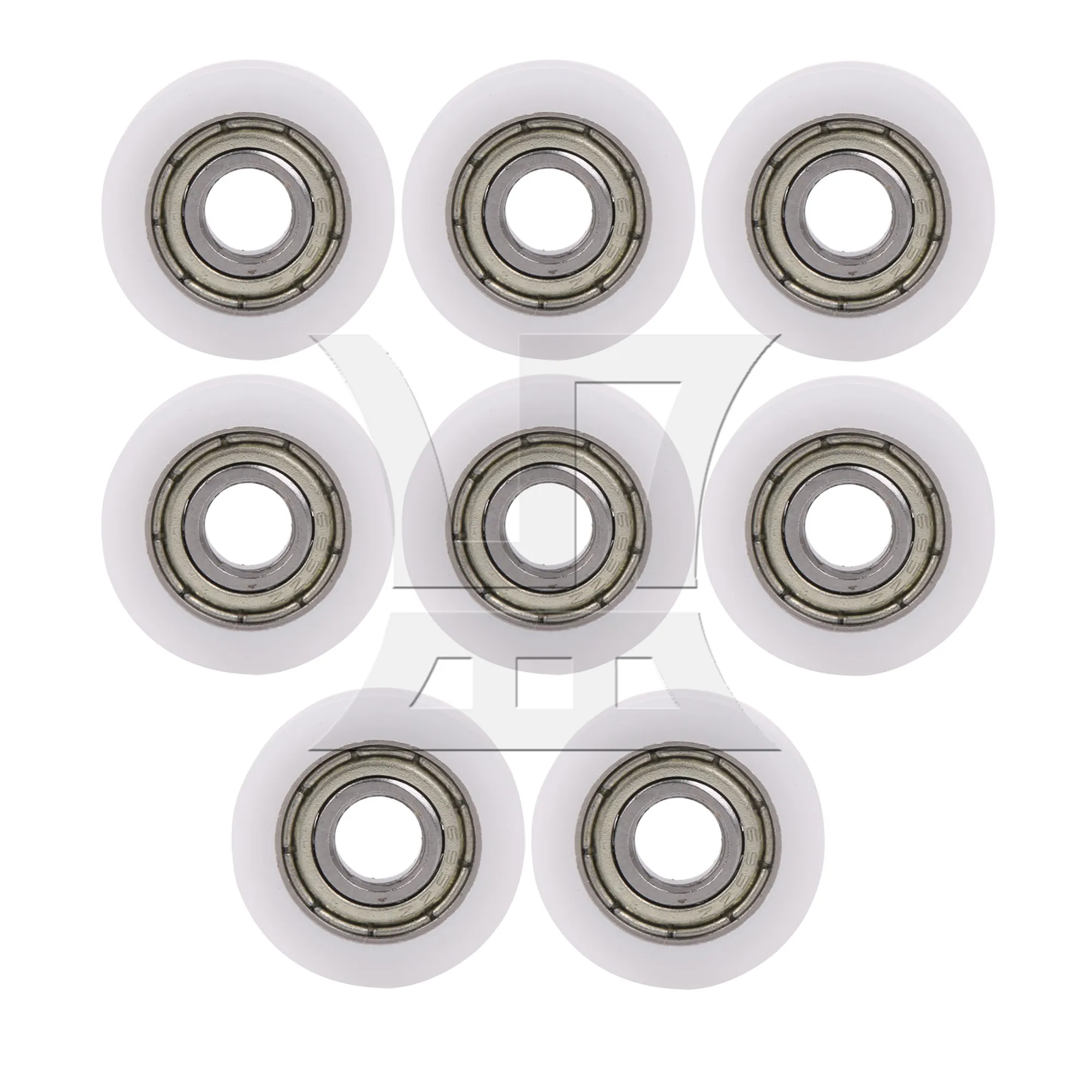 

CNBTR 8 PcsBearing Pulley Track Rollers 5mmID 17mmOD 695ZZ 604zz 624zz 625z for Linear Motion Applications