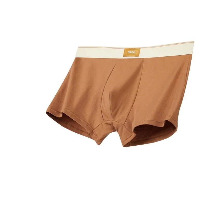 Nueva ropa interior Boxer de algodón de comercio exterior, Boxer para hombre, calzoncillos Boxer transpirables cómodos y sin costuras de gran tamaño Cw27502
