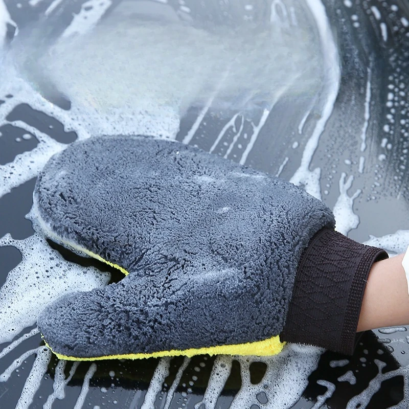 

Car Wash Gloves, Waterproof Plush Bear Paw, Car Cleaning Special, Car Brush with Shenier Non Damaging Paint Surface Cloth