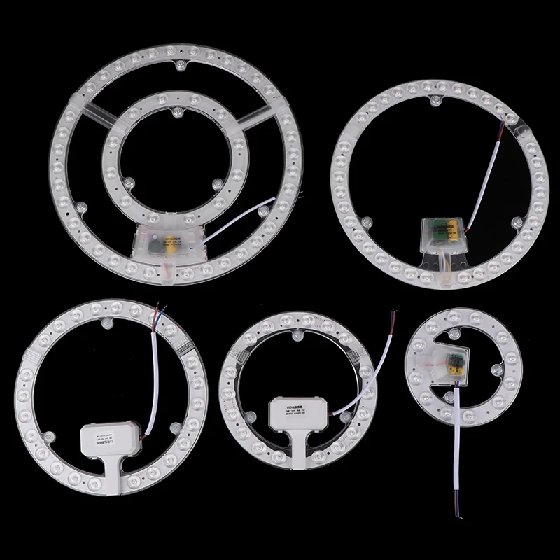 1 Zestaw 12 W 18 W 24 W 36 W 48 W Panel LED Wymiana lampy sufitowej Wentylator ścienny Okrągły moduł 220 V Moduł oświetlenia sufitowego LED