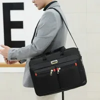 Simple Tote Men Business Briefcase Handbag For 15.6 inch Laptop Bags Large Capacity Shoulder Bags Travel Notebook Messenger Bag