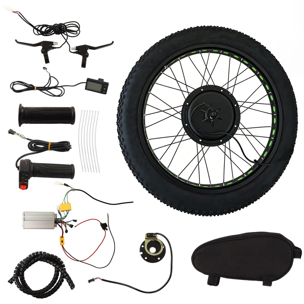 Kit de Conversión de Rueda Del - Fat Tire Electric Bike Conversion Kit 1500W reseña y precio