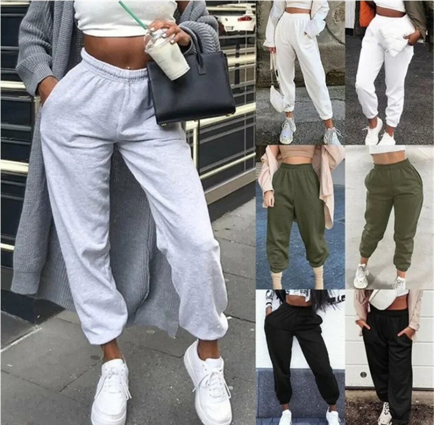 

Loose Joggers Wide Leg SweatPants Women Trousers Plus Size Soft High Waist Pants Streetwear Casual Yoga Pants