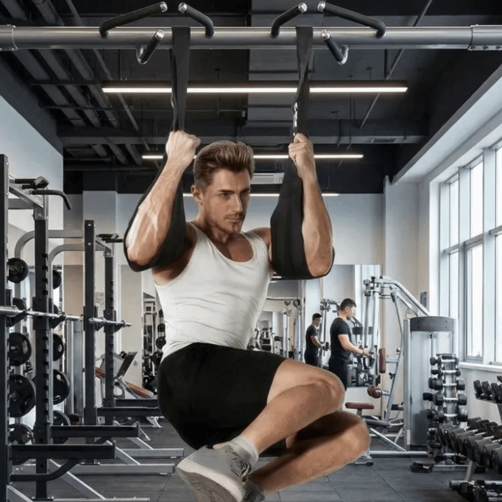 Professional Hanging Ab Straps Durable Breathable Abdominal Sling Straps Wear-Resistance Adjustable Pull Up Ab Straps Gym