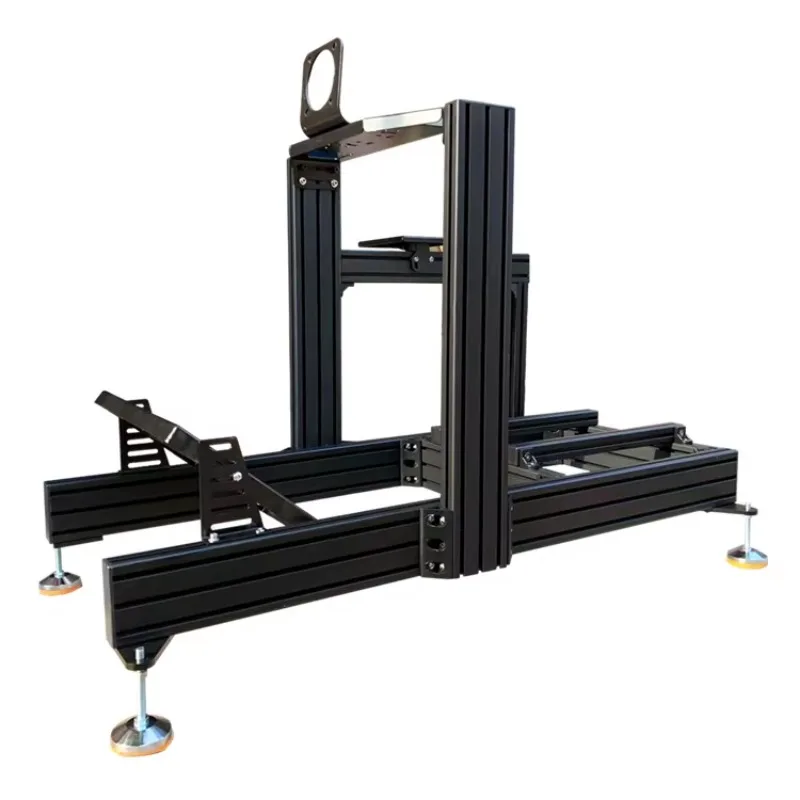 Sim Racing Cockpit Aluminum Car Game Driving Simulator Cockpit 4080 40120 Kit Black Color Motion Racing Simulator Ccockpit