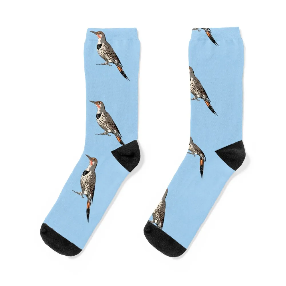 

Northern Flicker Color Design Socks christmas gift compression colored football Men Socks Women's