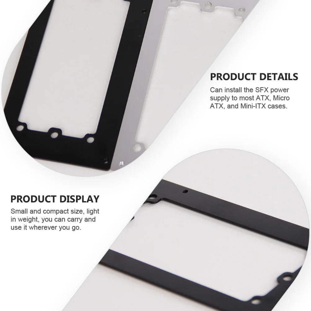 

to Atx Bracket Aluminum Durable Conversion Frame Power Supply Adapter for Computer Case Mounting Bracket