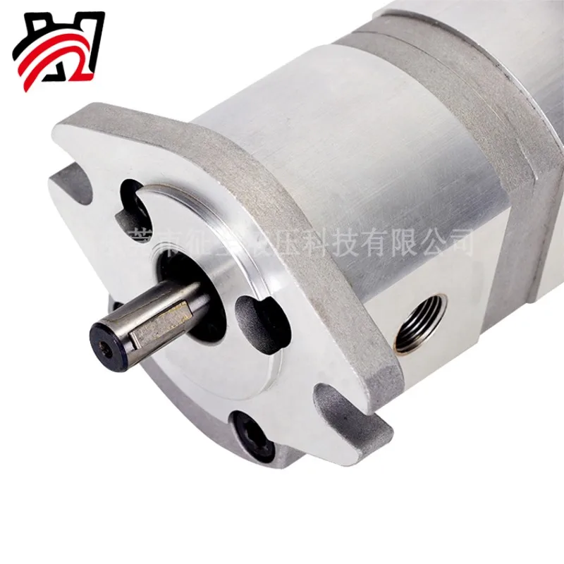 مضخة تروس مزدوجة الضغط العالي HGP-11A-F4-4R/F2-2R/F3-3R/F0.8-0.8R/F4-4R/F8-8R/F0.5-0.5R مضخة الزيت الهيدروليكي