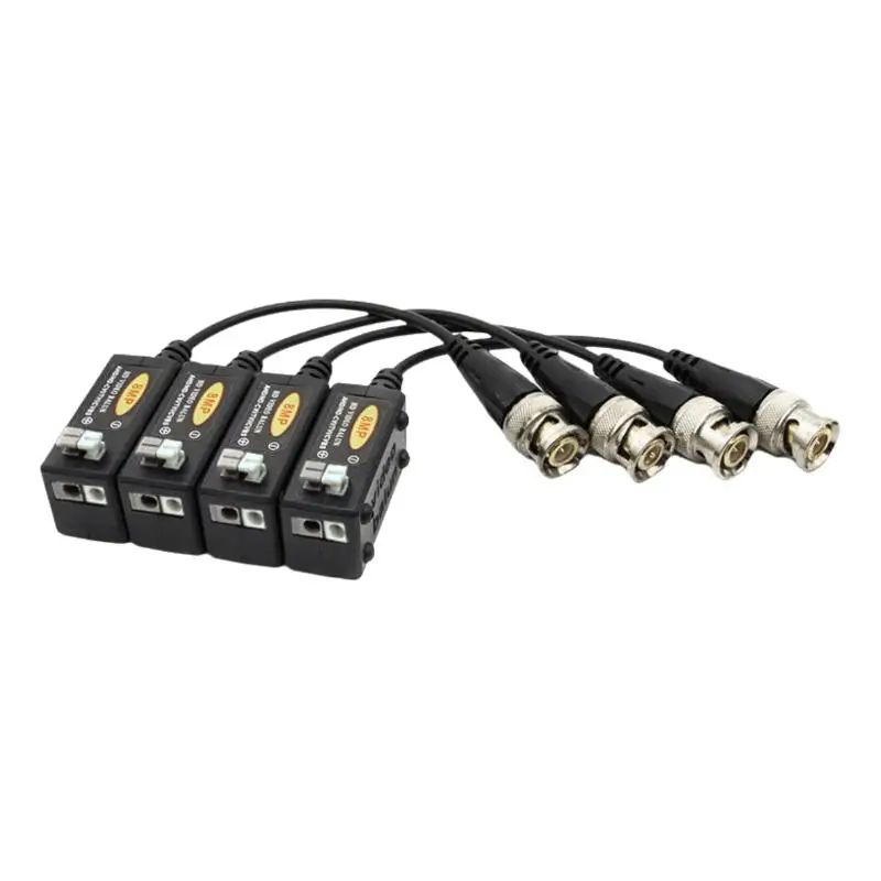 2 шт. UTP кабельные разъемы 8MP витая пара BNC CCTV видео пассивные трансиверы поддержка AHD/CVI/TVI 4K камера Cat5e/Cat6