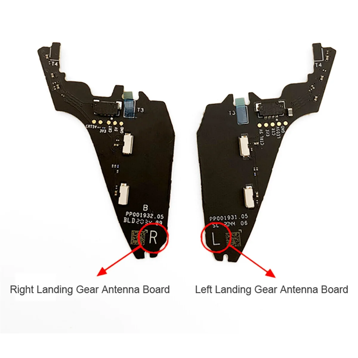 Front Arm Right Landing Gear Stand Legs Antenna Boards for DJI FPV Drone Replacement Landing Gear Antenna Boards