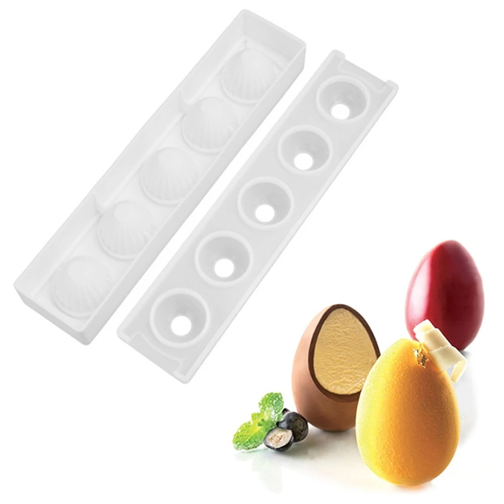 

Chocolate Silicone Molds, Ball Mold, Baking For Chocolate Cake Decorating Tools, Desserts Easter Eggs-B61B