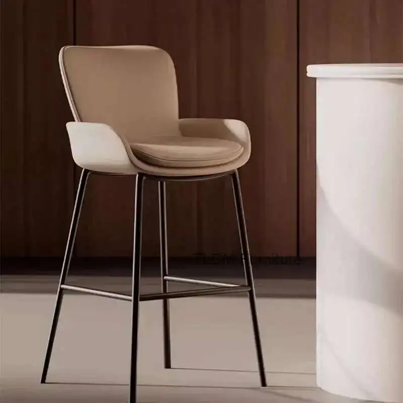 

Designer Metal Bar Chair Counter Luxury Outdoor Garden High Bar Stools Saloon Reception Party Home Furniture