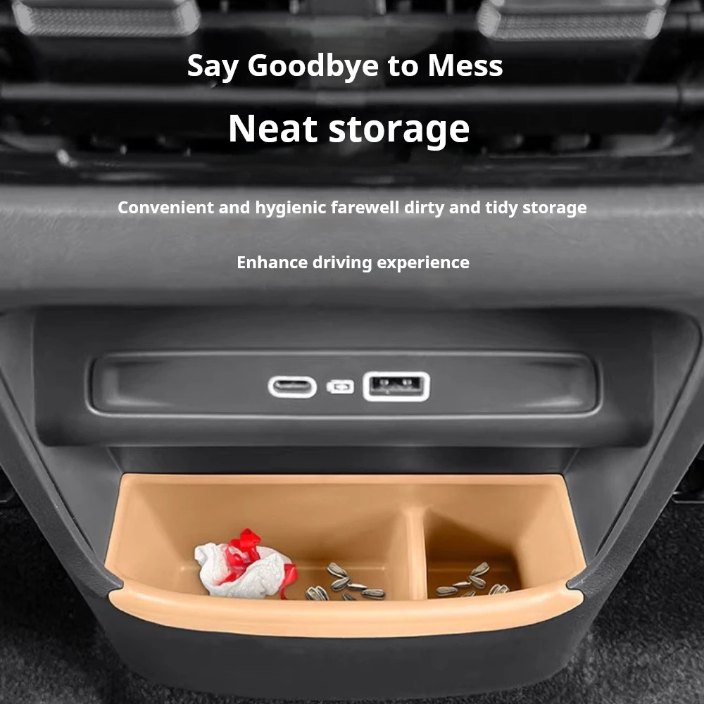 For Geely Galaxy Starship 7 Starray EM-i Rear Vent Storage Box Mat Car Trash Can Interior Modification Accessory
