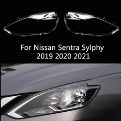 For Nissan SYLPHY/SENTRA 2019 2020 2021 2022 Front Headlight Lens Cover Headlamp Clear Housing Car Exterior Accessories