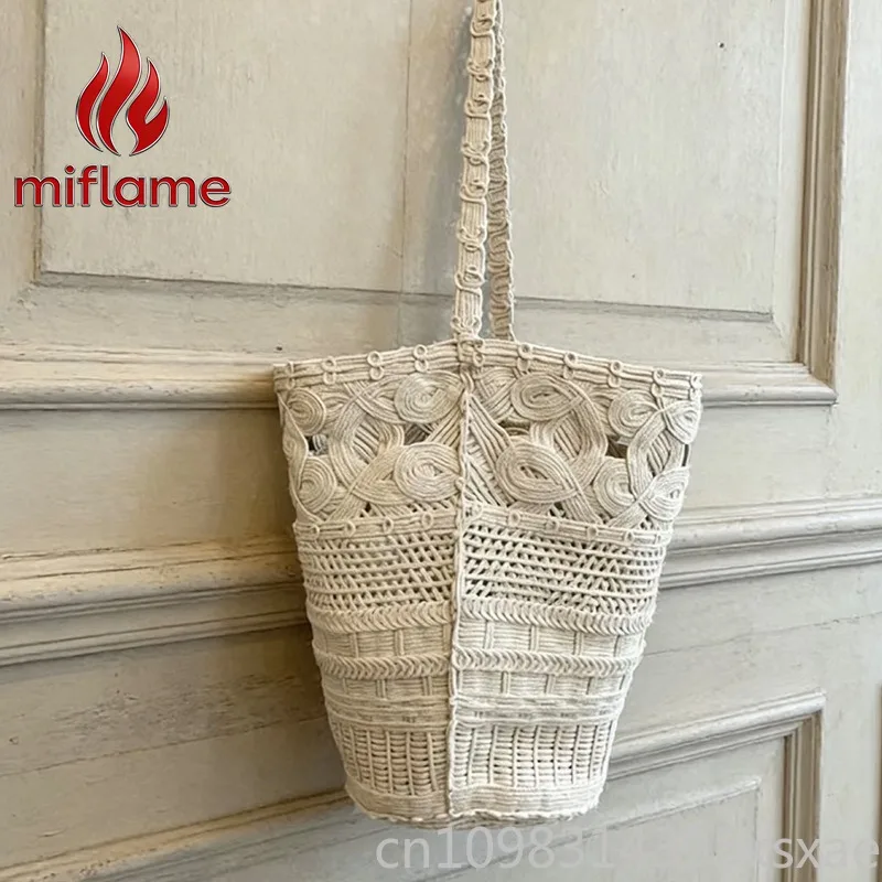 

Women's Crochet Hollow Out Tote Bag Spacious Handmade Knitted Beach Vacation Shoulder Bag