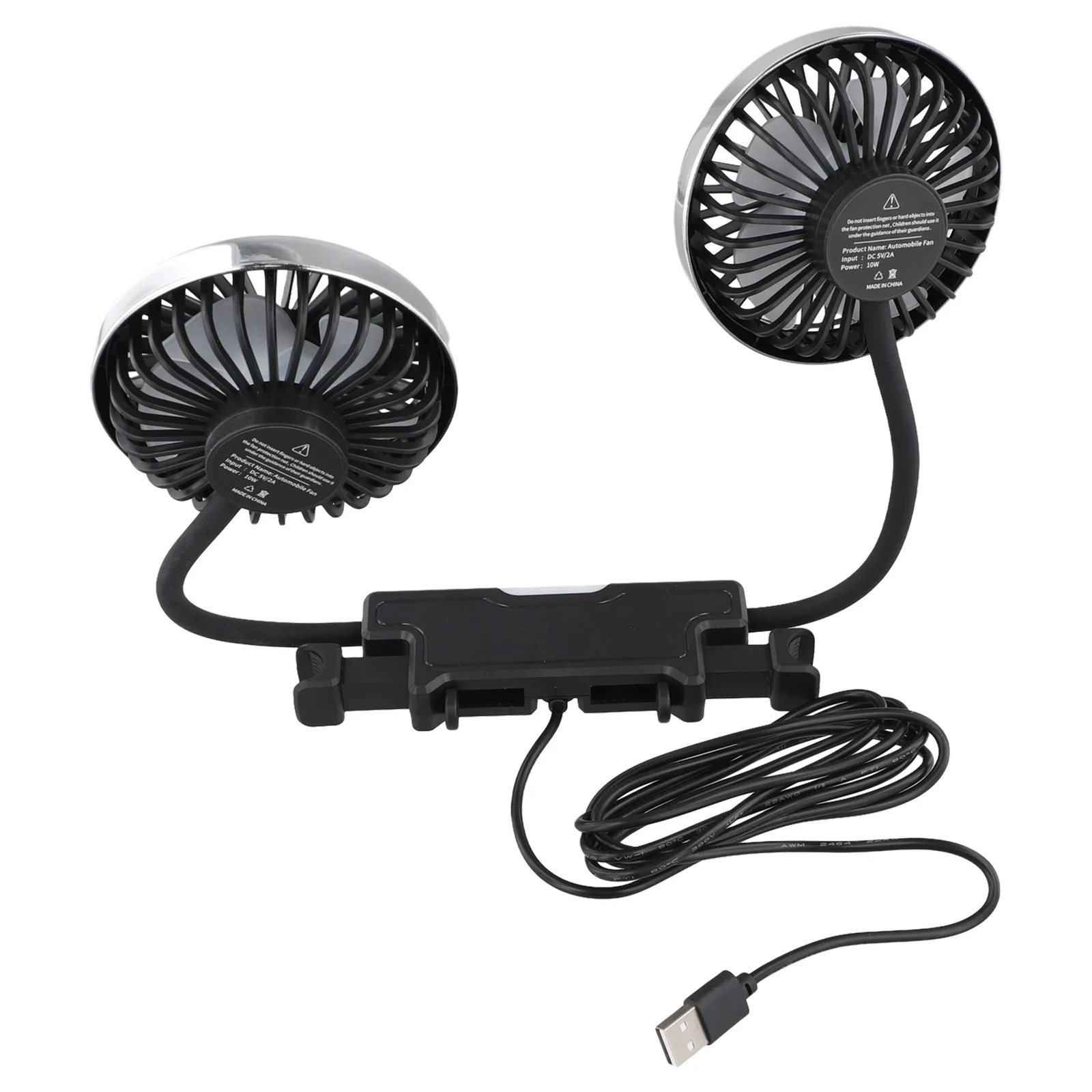 ABS PP Siliconen Verstelbare Magnetische Verstelbare Auto Fan Auto Achter Auto Koelventilator Koelventilator Magnetische Fan Draagbare