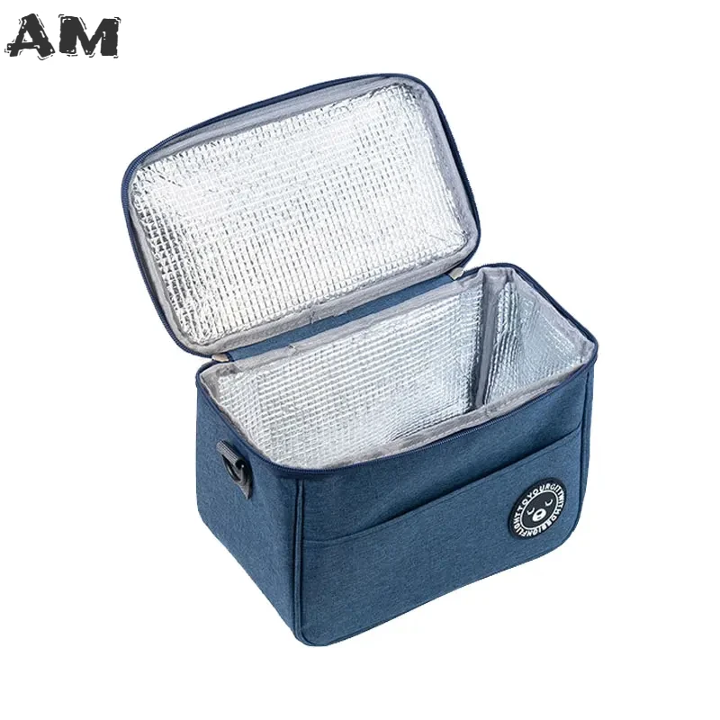 Size Small Food Thermal Lunch Box Bag Durable Waterproof Office Cooler Lunchbox Organizer School Kids Insulated Case with Strap