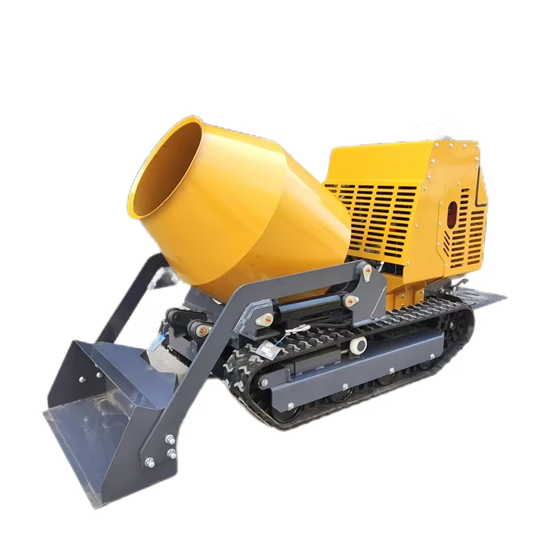 YG Customized Mini Dump Truck Dump Trucks Mini Concrete Mixer Loader With Self Loading Dump Concrete Mixer Engine Mini Dumper Tr