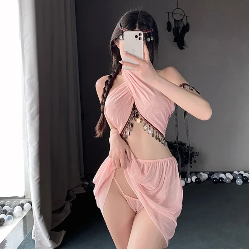 Chinese Hanfu Temptation Ancient Persian and Egyptian Maid Cosplay Unleash Inner Seductress with Exotic Sexy Lingerie Nightdress