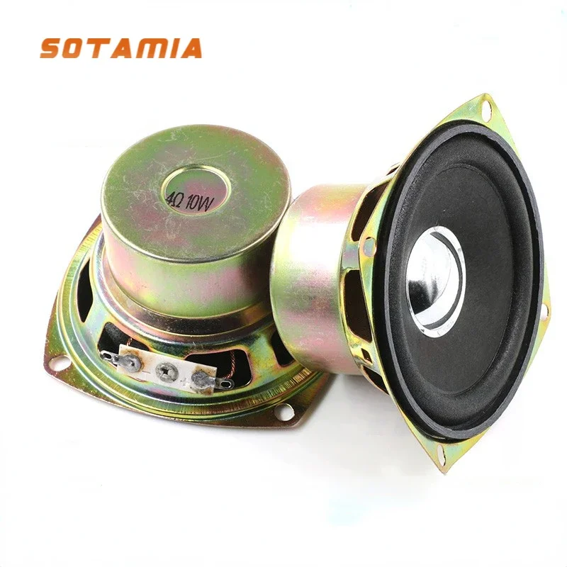 SOTAMIA 2Pcs 3 Inch Portable Speaker 4 8 Ohm 10W Full Range Bluetooth Speaker 16 Core Audio Loudspeaker For Computer Bookshelf