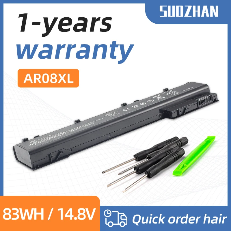 SUOZHAN AR08 AR08XL Battery For HP ZBook 15 17 G1 G2 Series 708455-001 707615-121 HSTNN-IB4H ZBook 17 15 Mobile Workstation E7U