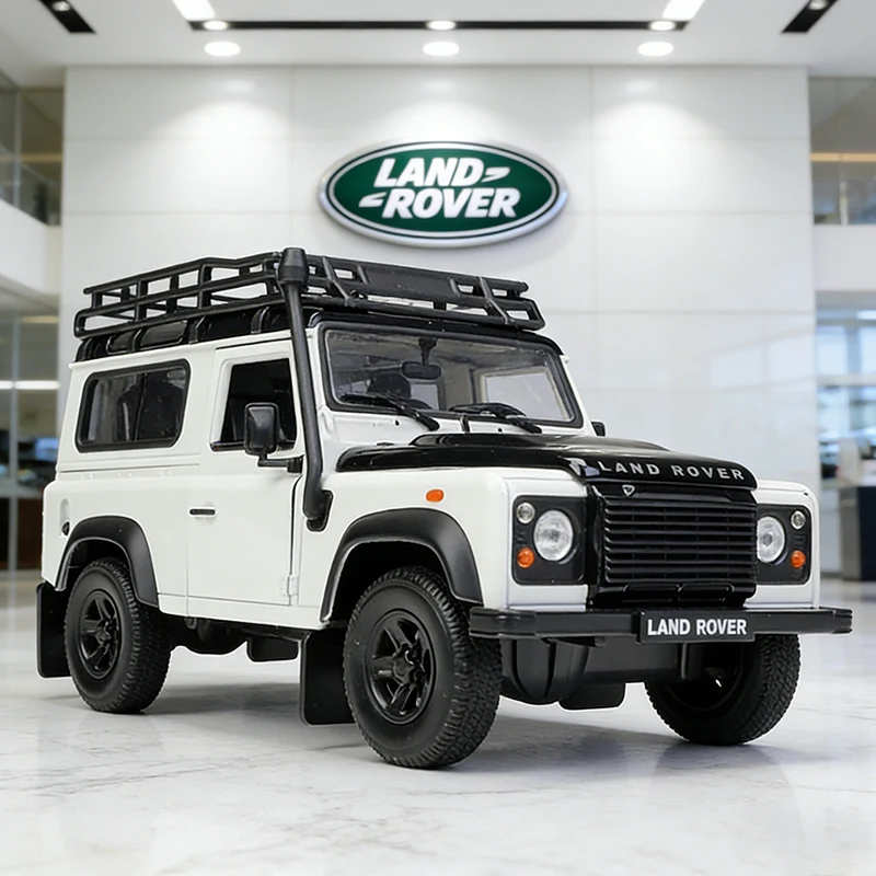 

Модель автомобиля WELLY 1:24 Land Rover Defender 90 SUV, литая под давлением, из сплава, миниатюрная, для детей.