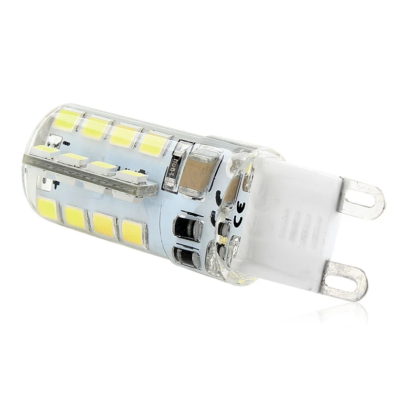 

Светодиодная лампа 4 Вт G9 2835SMD, 32 светодиода, лампа из силикона, Энергосберегающая лампочка, лампочка, холодный белый свет, 230 В переменного тока для освещения