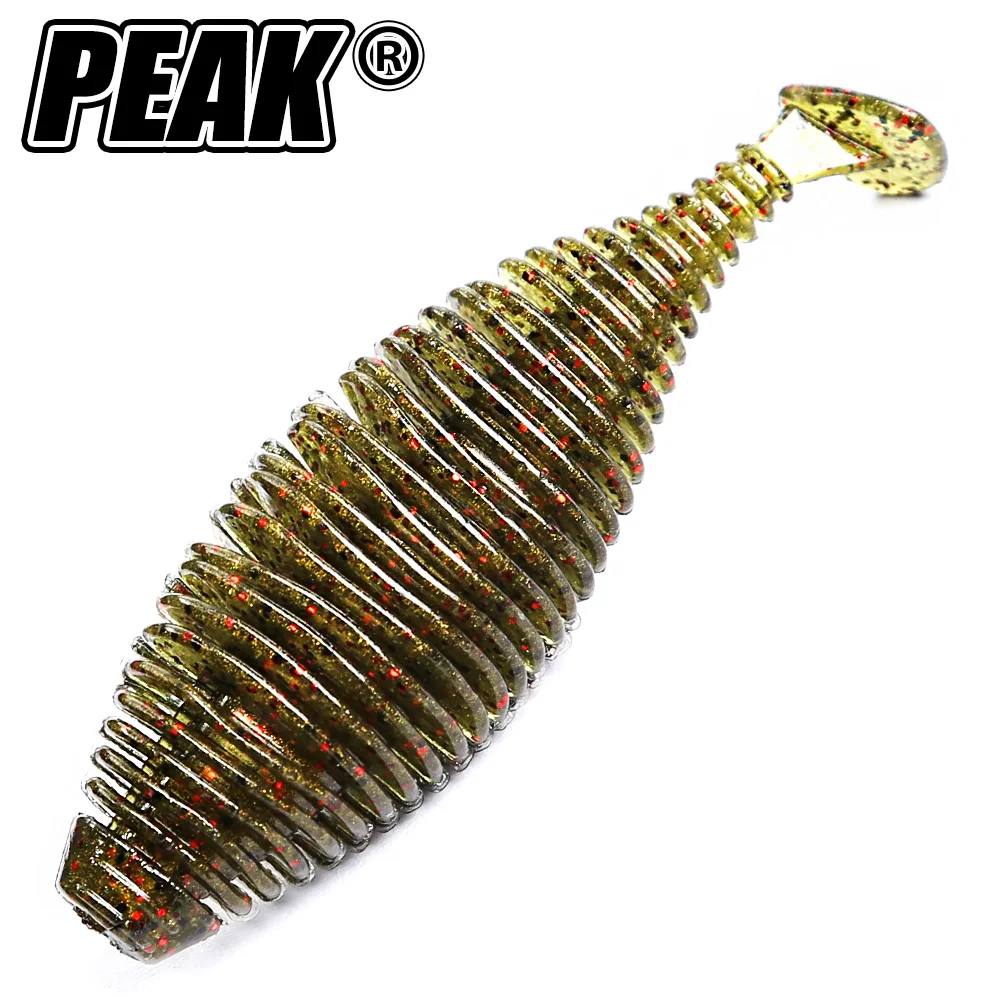 Мягкая приманка PEAK 75 мм, приманка для плавания, рыболовная приманка Shad, силиконовые приманки, воблеры с Т-образным хвостом, искусственная приманка для плавания