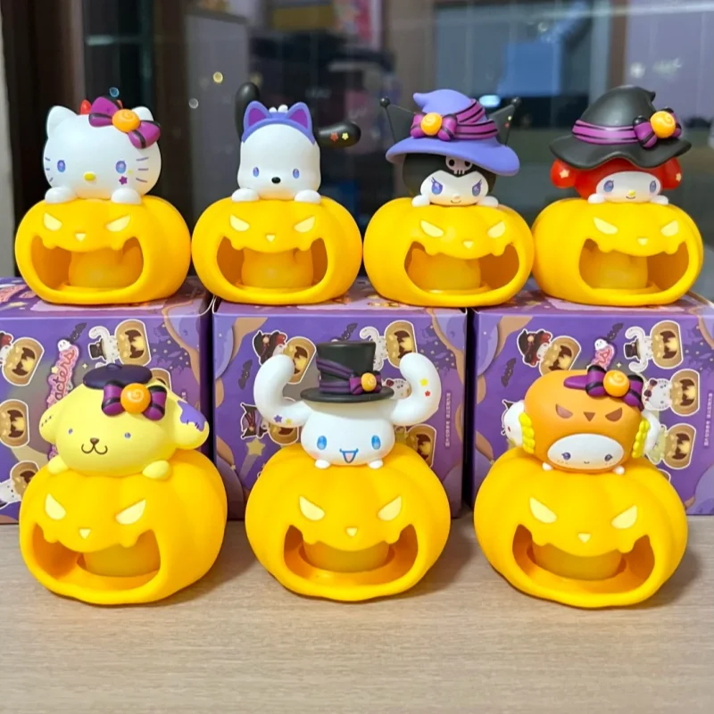 

Miniso натуральная серия Troublemaker тыквенный ночник HelloKitty Kuromi Pochacco мелодия орнамент игрушка Декор для девочек подарок