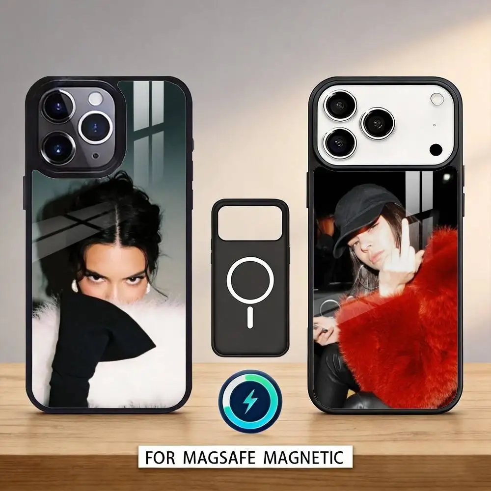 

K-Kendall J-Jenner Phone Case For iPhone17,16,15,14,13,12,Pro,Max,Magnetic For Magsafe Wireless Charging