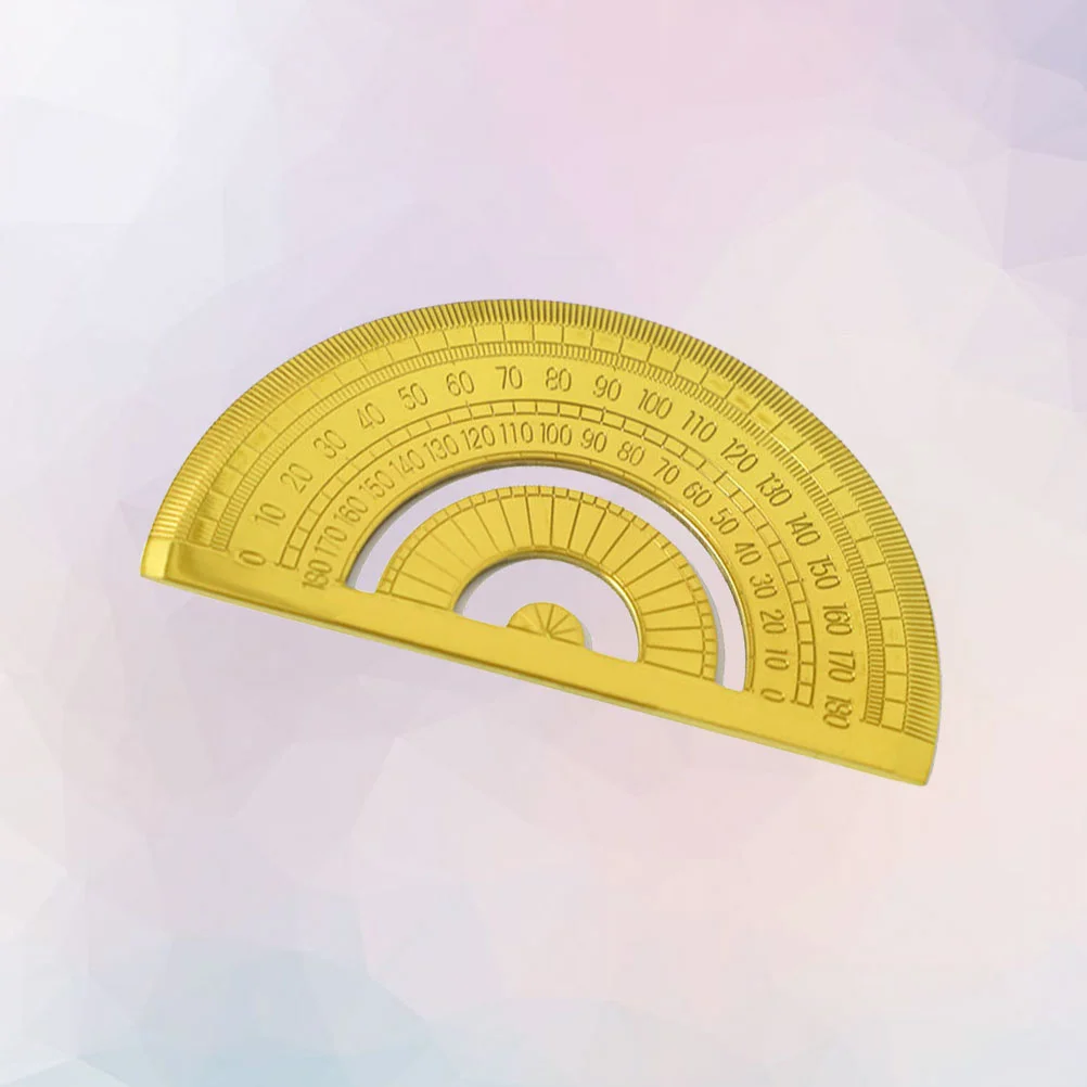 Stainless Steel Rulers School Students Stationery Office Measuring Ruler (Protractor) Geometry Ruler School Stationery