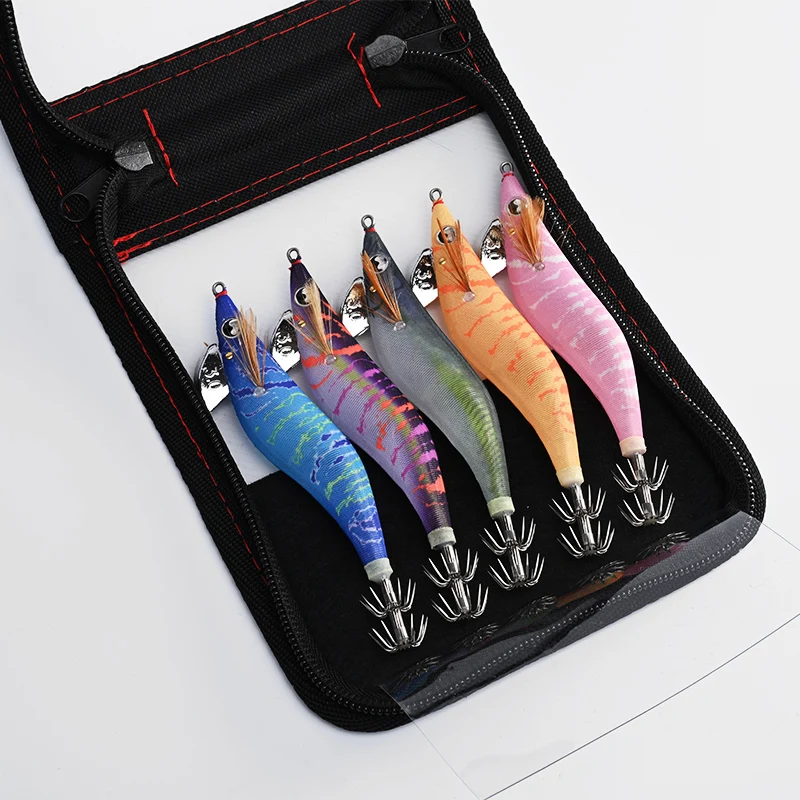 

ALLBLUE 5шт Egi Kit 3.0 # 3.5 # Медленно тонущие крючки для кальмара, рыболовные кальмары, осьминог, каракатица, светящиеся искусственные приманки для отсадки